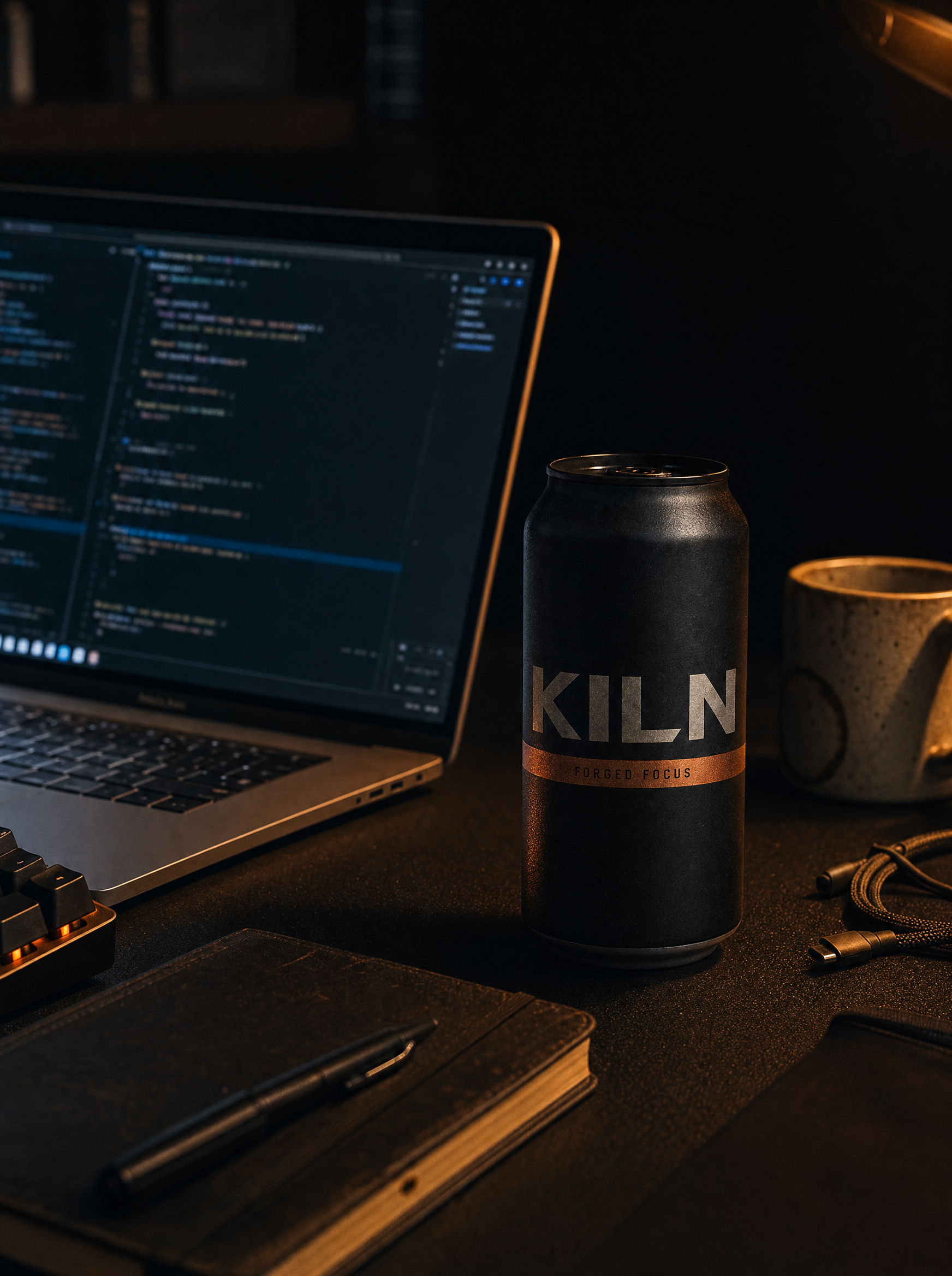KILN lifestyle — desk and production scene
